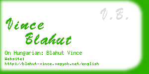 vince blahut business card